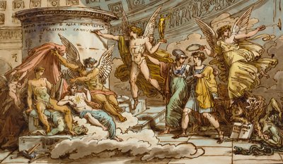 Allegoria sulla vita di Canova da Felice Giani